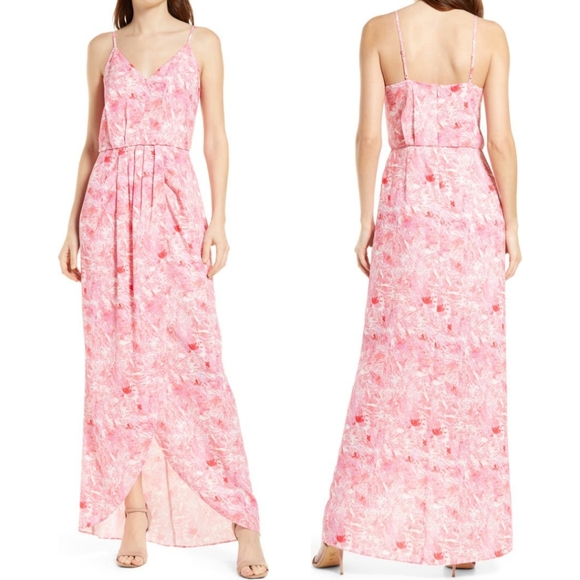 NWOT Chelsea28 Pink Faux Wrap Camisole Dress Women's Size 2X - Picture 1 of 16